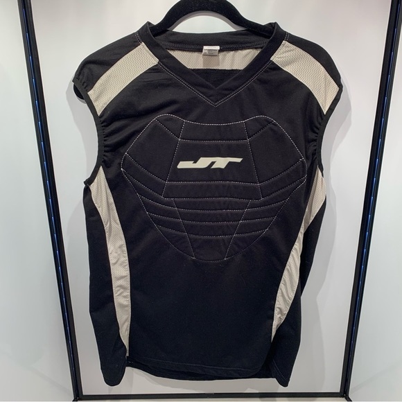JT Paintball Padded Shirt Men One Size Fits Most Black Chest Protector Sleeveles - Picture 1 of 7